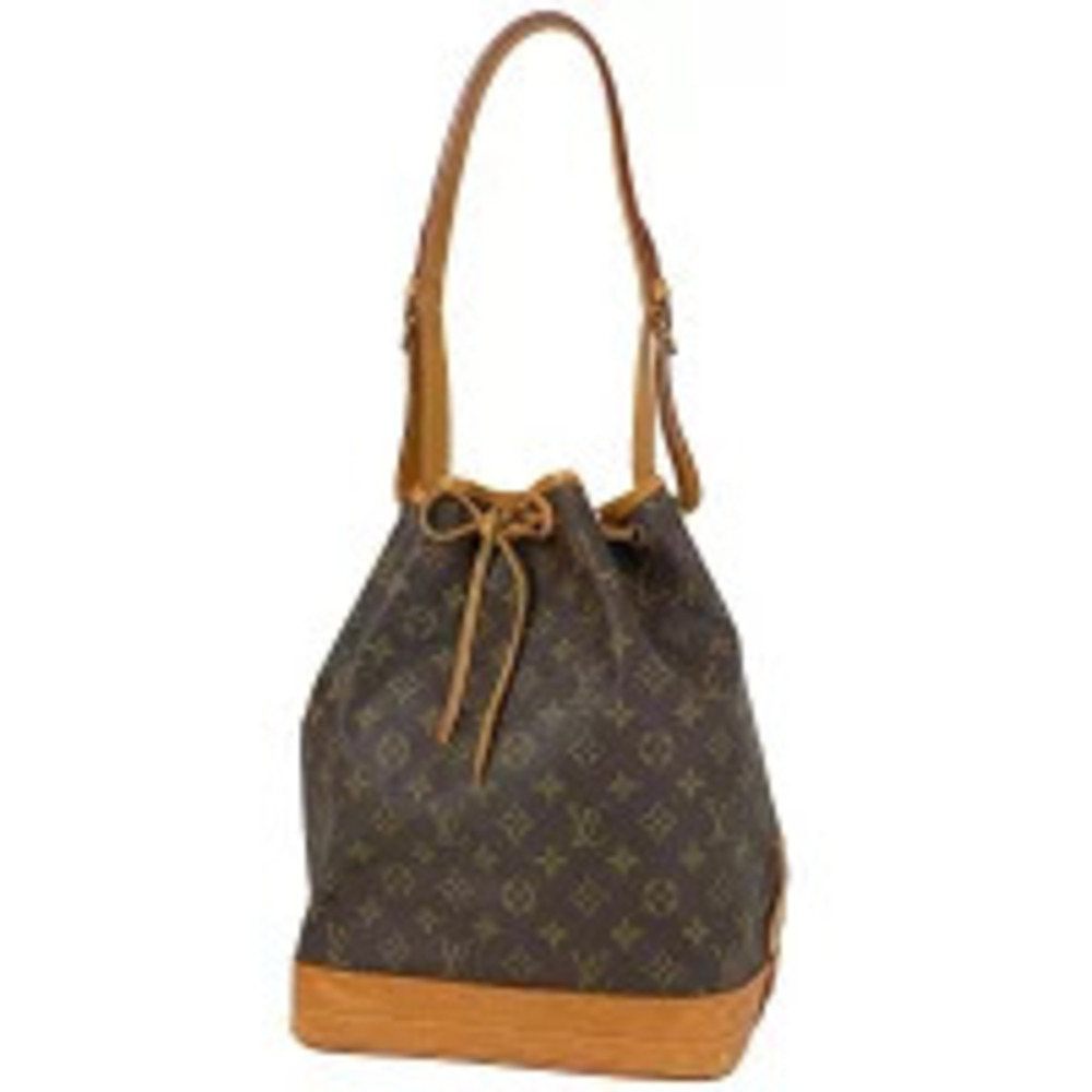 Louis Vuitton Noe Hobo Drawstring Shoulder Bag Monogram Brown